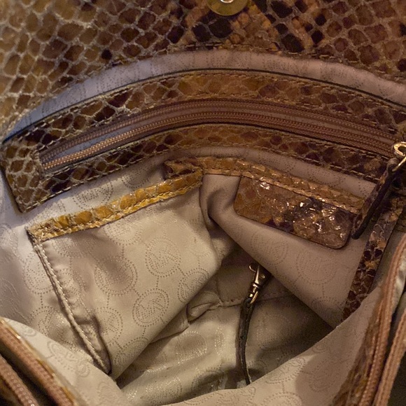 Yellow python snake skin bag! Michael Kors - Picture 5 of 8